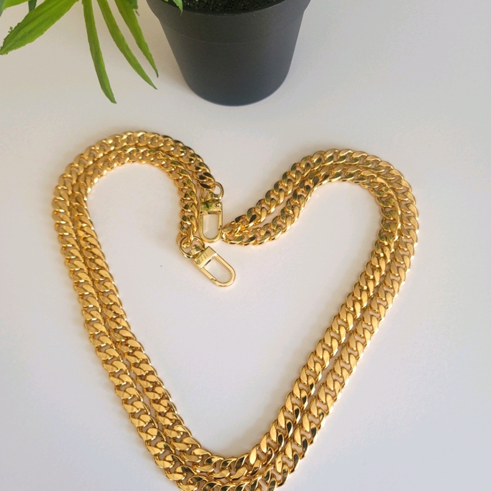 Gold Chain Purse Strap